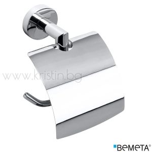 Държач за тоалетна хартия с капак, десен, Bemeta Omega