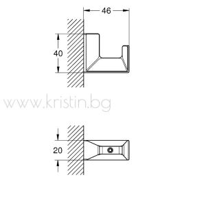 Закачалка за кърпи Grohe Selection Cube