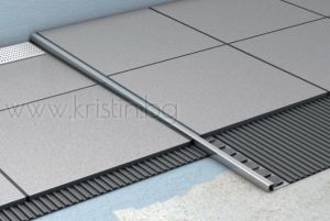 Денивелационна лайсна 1200 мм за душ  зона Inox Style