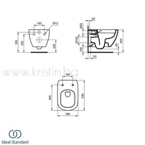 Пакет GEBERIT Duofix Delta 50, черна конзолна тоалетна чиния Tesi Rimless Silk Black, с бутон черен мат