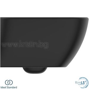 Пакет GEBERIT Duofix Delta 50, черна конзолна тоалетна чиния Tesi Rimless Silk Black, с бутон черен мат