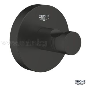 Закачалка за кърпи Grohe Essentials черен мат
