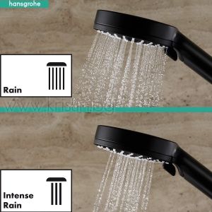 Душ система Hansgrohe Vernis Blend 200 1Jet, черен мат, за монтаж над вана