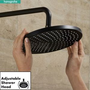 Душ система Hansgrohe Vernis Blend 200 1Jet, черен мат, за монтаж над вана