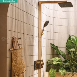 Термостатна душ система Hansgrohe Raindance Alive Q 1 Jet, матиран бронз