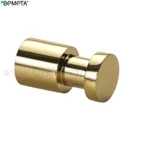 Единична закачалка за баня Bemeta Brilo, в цвят злато гланц