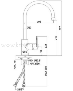  Paffoni Candy CA181CR  с висок чучур