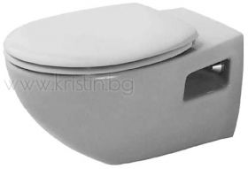 Duravit Duraplus Colomba, висяща тоалетна чиния с биде комплект с капак с плавно затваряне 