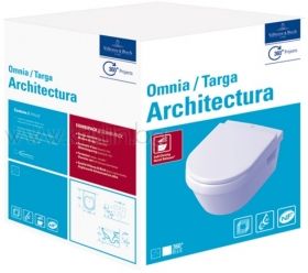  Vileroy&Boch Omnia Architectura design kombi DirectFlush висяща тоалетна чиния комплект с капак с плавно затваряне 