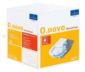 O.Novo Vileroy&Boch Kombi DirectFlush висяща тоалетна чиния комплект с капак