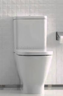 Моноблок Roca The Gap Compact 600 мм Clean Rim, капак с метални панти