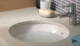 Кръгла мивка Connect 38 см Е505201 за вграждане под плот