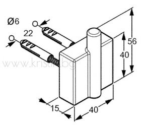 Kludi A-Xes 4898405, единична закачалка
