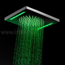 Квадратна душ пита с хромотерапия, Magik led 26х26 см