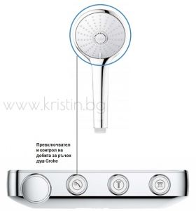 Grohe Euphoria SmartControl 310 Duo 26507000, душ система с термостат