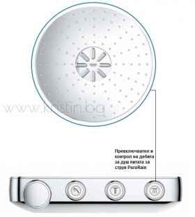 Grohe Euphoria SmartControl 310 Duo 26507000, душ система с термостат