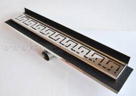 Линеен сифон  Inox Style Версаче 1 с вертикален фланец 