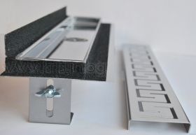 Линеен сифон  Inox Style Версаче 1 с вертикален фланец 