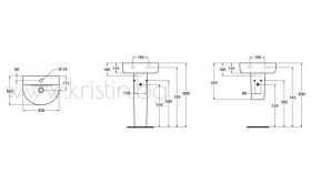 Мивка Connect ARC 45 см Е796801 Ideal Standard