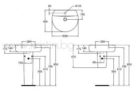 Мивка Connect Sphere 55 см Ideal Standard