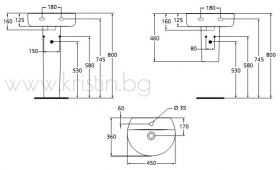 Мивка Connect Sphere 45 мс  E805701 Ideal Standard