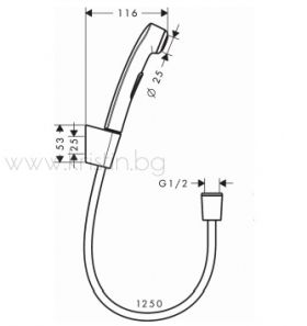 Комплект за хигиенен душ Hansgrohe Logis