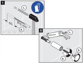 Единична закачалка Hansgrohe Logis Universal